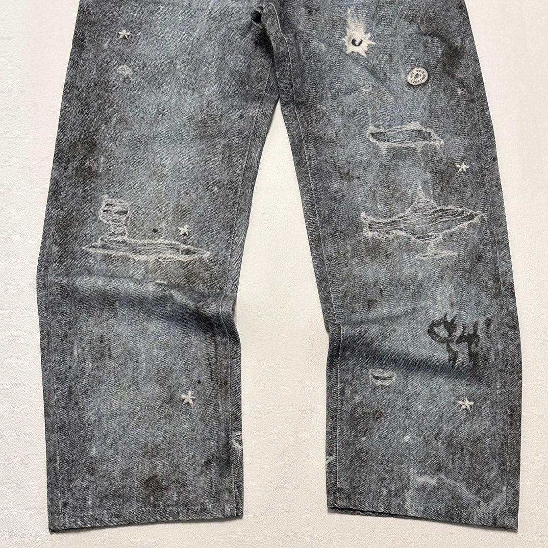 Calça Supreme HJR Trompe L'oeil Loose Fit Jeans Blue